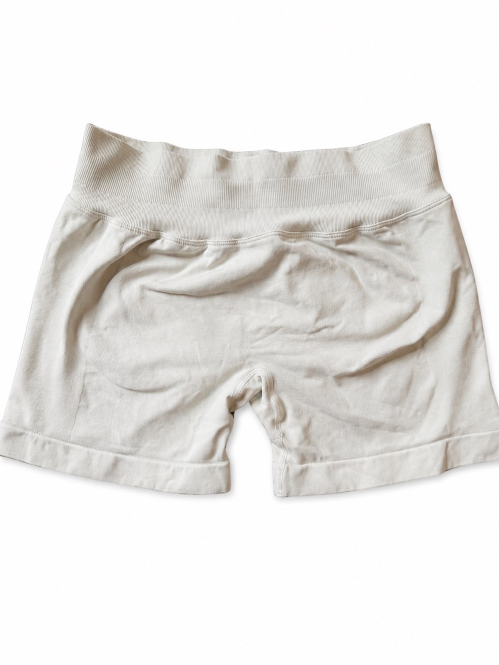 Seamless Tan Scrunch Butt Workout Shorts Size Large